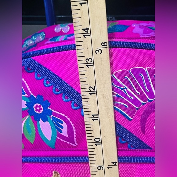 Scooby Doo Small Rolling Backpack Pink Peace & Love! - Picture 4 of 14